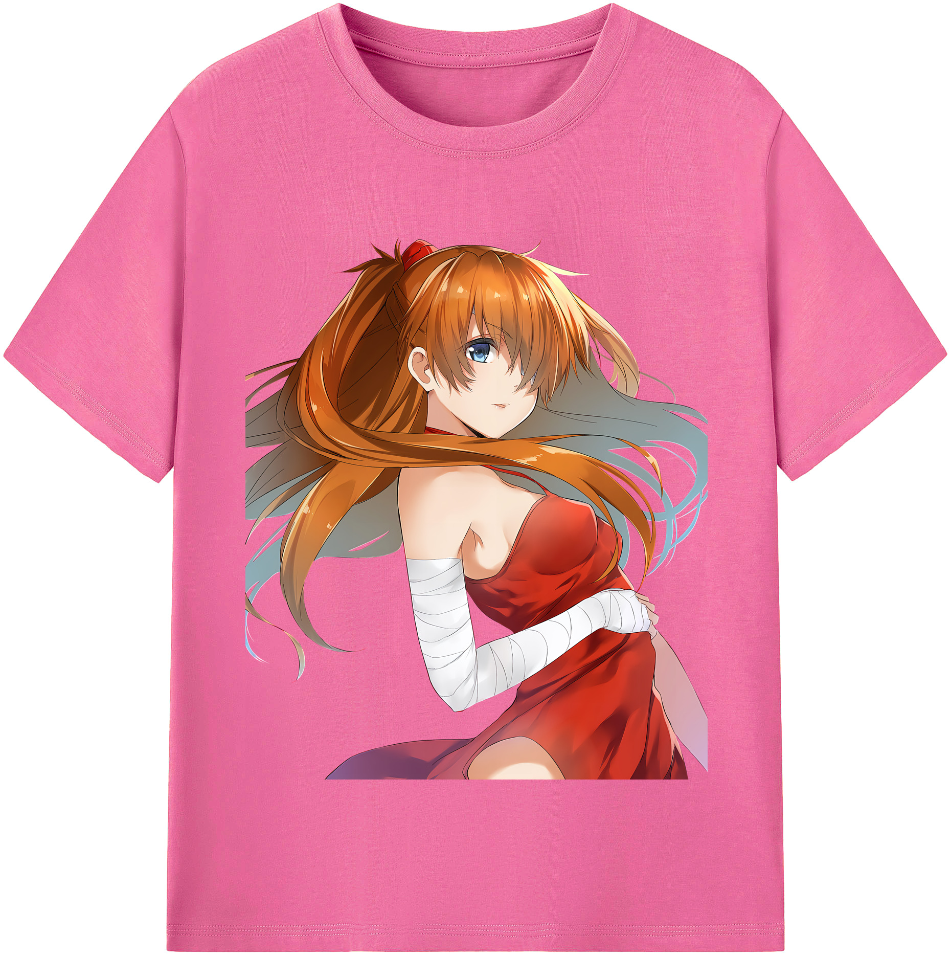 （画像用） EVA 新世紀エヴァンゲリオン レディースカジュアルプリントTシャツ（綿100％）